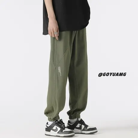 束脚工装裤男款春秋新款长裤宽松休闲裤大码男生运动裤子商品大图