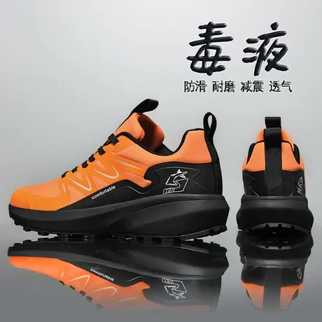 欧洲站男鞋春季2024新款潮牌高级感运动休闲防滑厚底增高老爹潮鞋图片