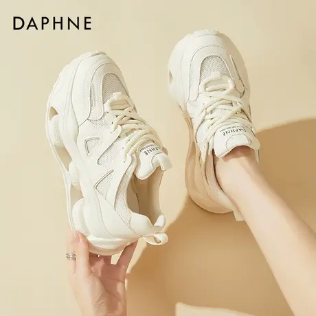 达芙妮厚底老爹鞋女2023秋季新款轻便运动鞋百搭显脚小休闲鞋女鞋图片