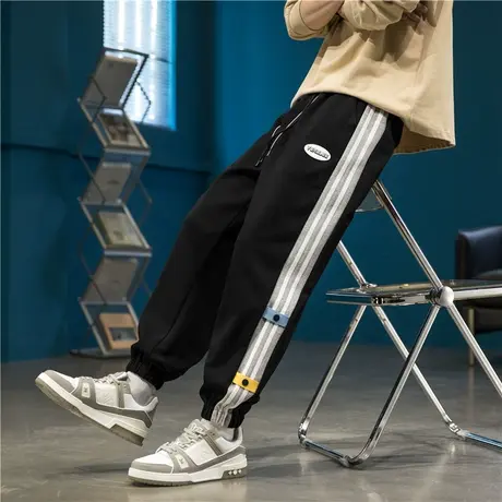 春秋季长裤子男孩13青少年帅气运动裤14初中学生15岁大童男装卫裤商品大图