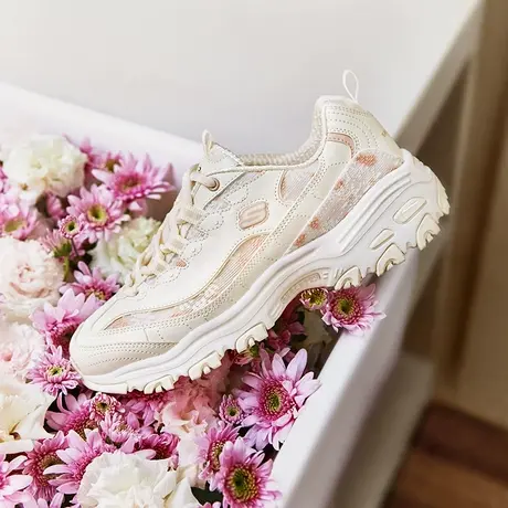 Skechers斯凯奇女鞋花海熊老爹鞋2025夏季新款增高百搭运动休闲鞋商品大图
