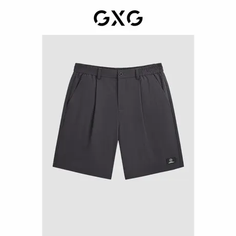 GXG男装2024年夏季简约男式休闲直筒五分裤短裤男商品大图