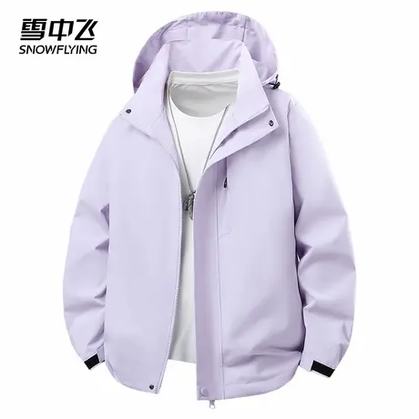 SNOW FLYING/雪中飞2025年新款时尚防风休闲百搭户外情侣款夹克商品大图