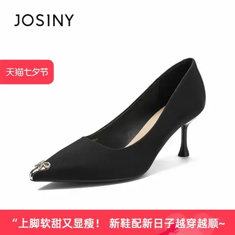 卓诗尼2025年夏季新款尖头御姐风高跟鞋女细跟气质配裙子绝美单鞋商品大图