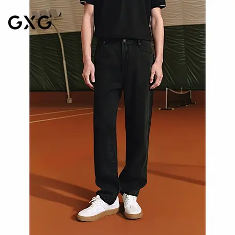 GXG男装 经典直筒莱赛尔透气水洗牛仔裤弹力长裤子 2025夏季新品商品大图