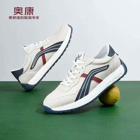 奥康 男鞋2026春季新款德训鞋时尚休闲平底防滑耐磨阿甘门店发货商品大图