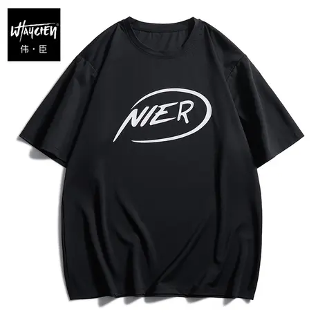 伟臣夏季新品大码男装短袖T恤胖子加肥加大网眼冰丝半袖肥佬体恤商品大图