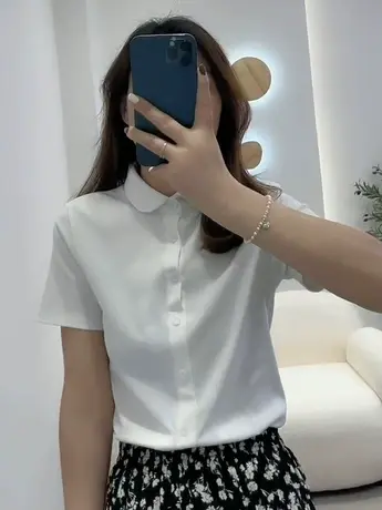 2023欧洲站新款T恤纯色显瘦舒适百搭潮流纽扣韩版网红同款polo衫商品大图