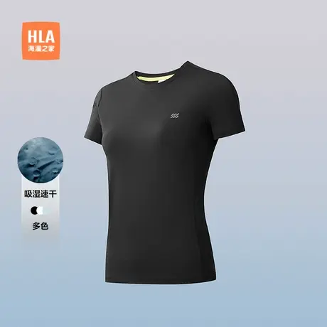 【速干】HLA/海澜之家跑步运动sportsday短袖T恤25春夏新上衣女装商品大图