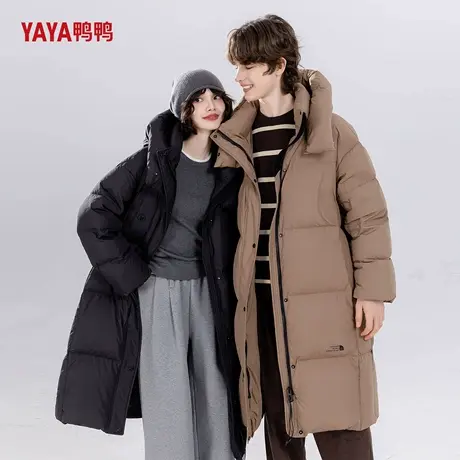 【王一博同款】鸭鸭冬季加厚羽绒服2024男女款时尚保暖鸭绒外套商品大图