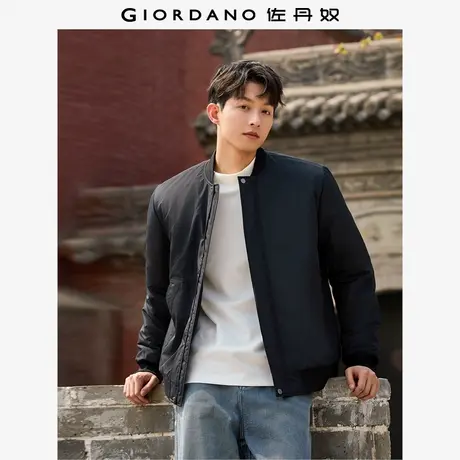 佐丹奴棒球服男秋冬新款棉衣外套斜口袋棒球领飞行员夹克13075860图片