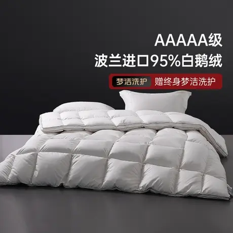 【交个朋友】梦洁波兰进口羽绒被高蓬松被芯冬被95白鹅绒加厚A类商品大图