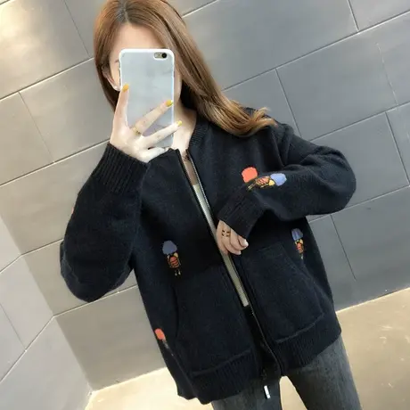 毛衣2024年新款女装春秋季春款春装女士针织开衫宽松百搭外穿爆款商品大图