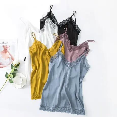 睡衣女夏冰丝薄款性感吊带短裤可爱日系两件套春秋大码打底家居服图片