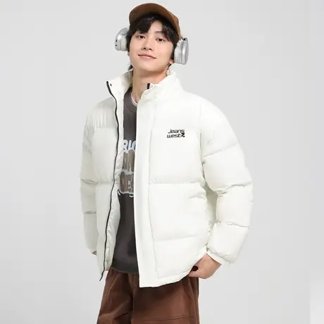 真维斯Z+男装 加厚棉服男情侣立领面包服美式宽松棉衣男女同款X图片