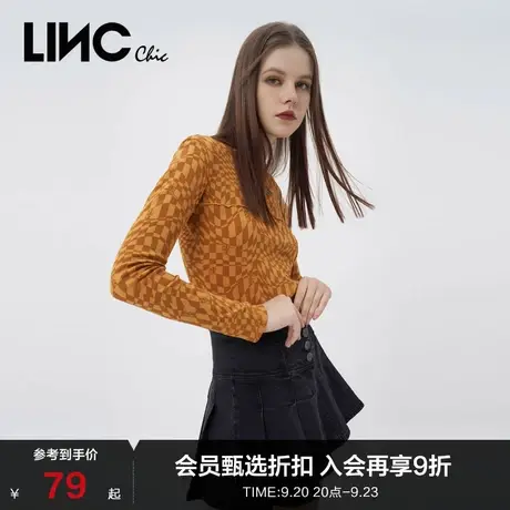 【半身裙合集】LINC金羽杰裙子复古甜酷半身裙牛仔短裙S223DK697图片