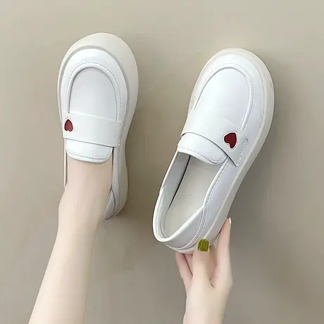 护士鞋女软底透气不累脚夏季防滑平底单鞋白色舒适医护鞋小白鞋子商品大图