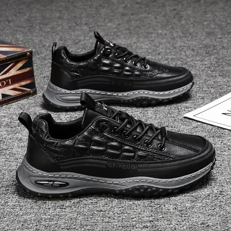 雨鞋男款时尚厨房黑色上班防滑鞋厨师专用短筒雨靴户外防水鞋男款商品大图