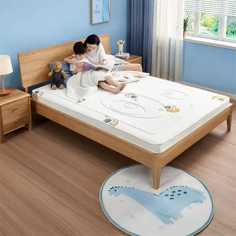 全友家居1.2米儿童床垫幼儿园专用护脊抑菌防螨环保床垫105318商品大图