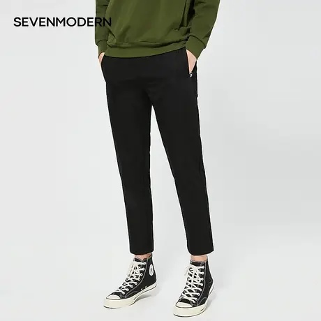 【清仓商场同款】柒牌奥莱男装潮牌SevenModern休闲百搭青年长裤商品大图