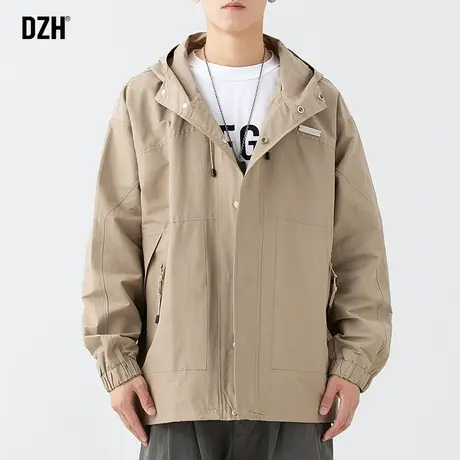 男士户外冲锋衣外套男春秋款衣服2023新款上衣潮牌痞帅炸街夹克男图片