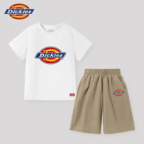 Dickies童装男童套装男大童夏季凉感速干运动短袖儿童两件套t恤A商品大图