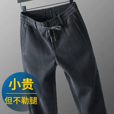 高端灯芯绒男裤秋冬款雪尼尔男士休闲裤冬季宽松中年大码运动长裤商品大图