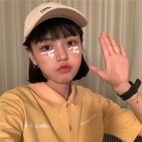 2020新款韩版宽松bf风百搭ins潮学院翻领polo衫纯棉短袖T恤女上衣图片