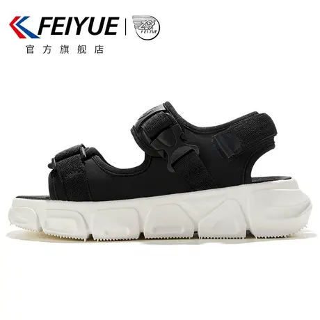 feiyue/飞跃凉鞋女夏款魔术贴沙滩鞋拖鞋女夏外穿369图片
