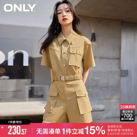 ONLY夏季美式工装风连体短裤休闲裤女|123178001商品大图
