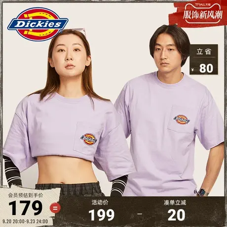 Dickies23新品工装灵感春夏男女情侣小logo休闲短袖T恤图片