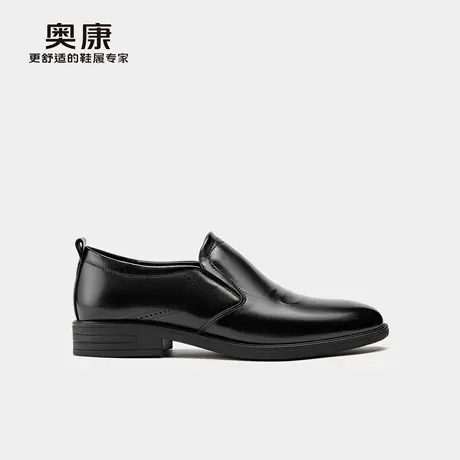 奥康 男鞋2025秋季商务正装套脚皮鞋商务休闲男士皮鞋软底商品大图