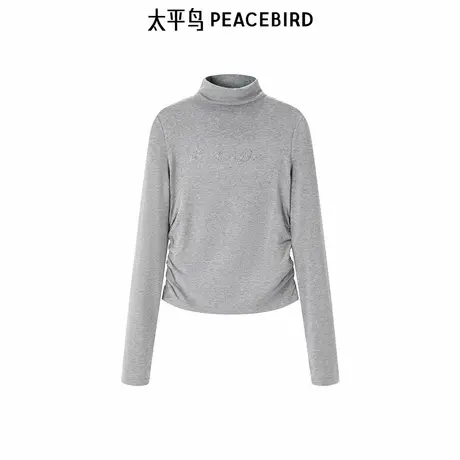 太平鸟女装年春季新款半高领打底衫A3CPE1389商品大图