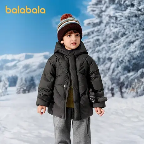 巴拉巴拉balaOne儿童羽绒服男童简约童装2025年冬季新款厚款保暖商品大图