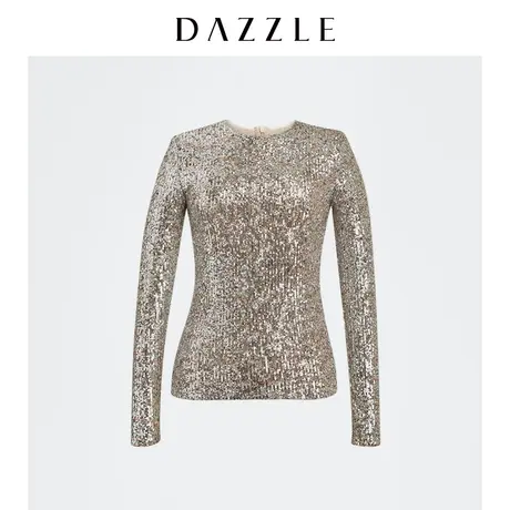 DAZZLE地素奥莱 春季迪士尼唐老鸭联名亮片上衣女图片