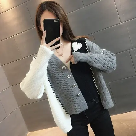 毛衣2024年新款女装冬款冬装女士针织开衫外套宽松加厚外穿爆款潮商品大图