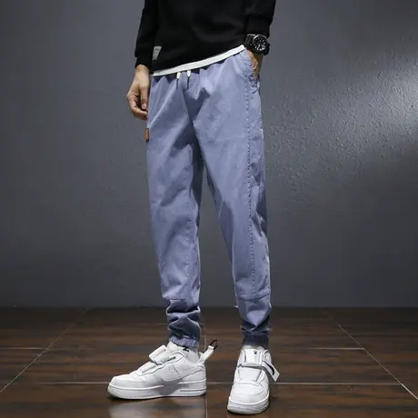 牛仔裤男款2023新款宽松九分束脚工装春秋冬季男裤休闲长裤子男士商品大图