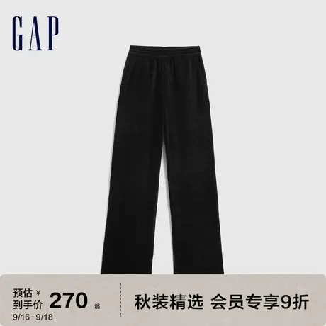 【欧阳娜娜同款】Gap女装秋冬2023新款灯芯绒阔腿裤773310休闲裤图片