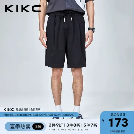 kikc短裤男2023春夏新款商场同款宽松百搭针织透气休闲运动五分裤商品大图