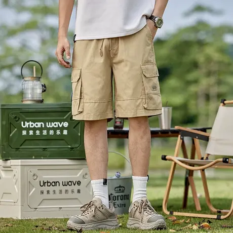 Modi Nick/摩帝尼克潮流百搭男款裤子潮牌夏季休闲运动五分裤薄款商品大图