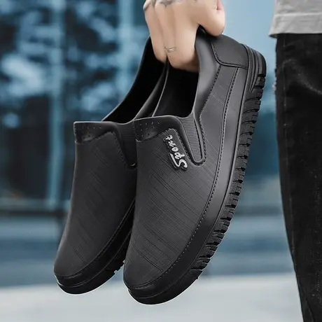 雨鞋男款厨房防滑水鞋鞋钓鱼赶海鞋防水鞋男士冬季加绒保暖棉雨靴商品大图