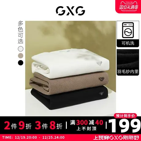 GXG男装 冬季基础圆领可机洗多色针织衫毛衣线衫10D1201304H图片