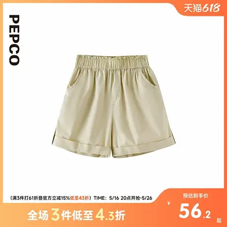 小猪班纳童装2025夏装新款儿童裤子中大童女童短裤女孩夏季休闲潮图片