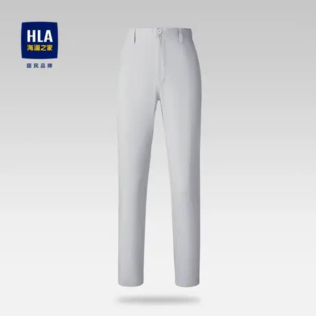 HLA/海澜之家含莫代尔休闲裤2023春夏新款舒适微弹中腰九分裤子男图片