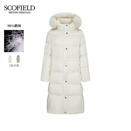 【90%鹅绒】Scofield女装可拆卸狐狸毛领收腰羽绒服2025冬季新品商品大图