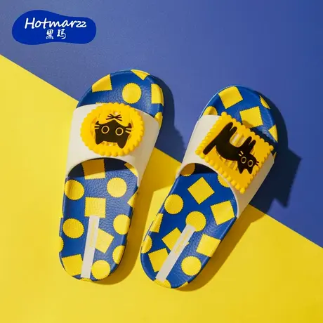 hotmarzz/黑玛拖鞋女外穿夏日凉拖日常外出厚底沙滩海边一字凉拖商品大图