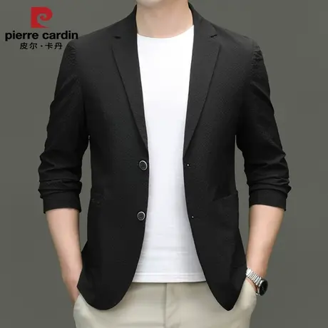 皮尔卡丹男士西服新款修身外套休闲商品大图
