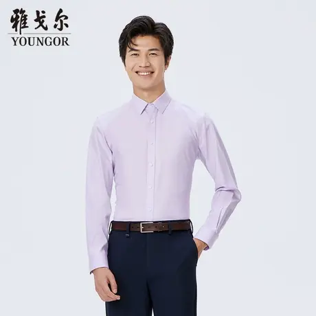 雅戈尔奥莱 商场同款男士长袖衬衫秋季新款官方商务长袖衬衫商品大图