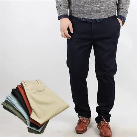 春季新款男裤子休闲裤男哈伦裤高腰弹力加肥加大码肥佬胖长裤宽松商品大图