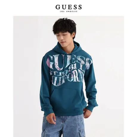 【38上新季】GUESS 男士潮流个性百搭连帽印花字母卫衣商品大图